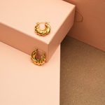 Load image into Gallery viewer, 18KT Gold Plated Twist Rope Earrings, Laura