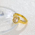 Load image into Gallery viewer, 18K Gold Plated Minimalist Crystal Band, Blaze
