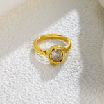 Load image into Gallery viewer, 18K Gold Plated Minimalist Crystal Band, Blaze
