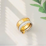 Load image into Gallery viewer, 18K Gold Plated Triple Band Ring, Valencia
