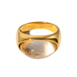 Load image into Gallery viewer, 18kt Gold Plated Chunky Dome Raisin Ring, Livia
