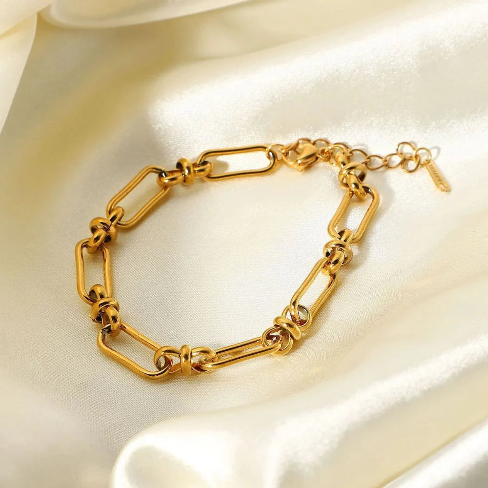 The Ultimate Gold Elegance Set-
 Hailey Necklace and Catalina Bracelet