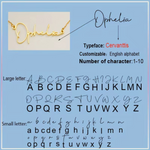 Load image into Gallery viewer, 22KT Gold Plated Cursive Brass name Necklace

