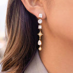 Load image into Gallery viewer, 18K Gold Plated Radiant Starburst Earrings, Maya
