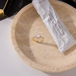 Load image into Gallery viewer, 18K Gold Plated Oval Solitaire Ring, Cosmo
