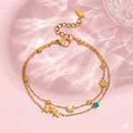 Load image into Gallery viewer, 18K Gold Plated Celestial Layered Bracelet, Avni
