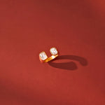 Load image into Gallery viewer, 18K Gold Plated Crystal Edge Open Ring, Bani
