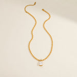 Load image into Gallery viewer, 18K Gold Plated Teardrop Bead Chain Necklace, Mahi
