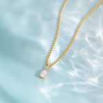 Load image into Gallery viewer, 18K Gold Plated Teardrop Bead Chain Necklace, Mahi
