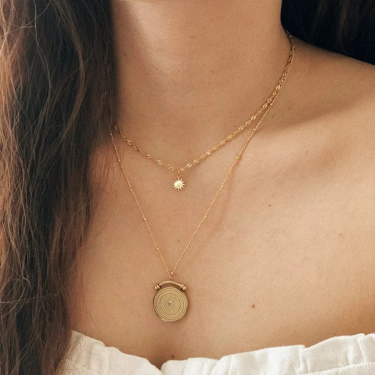 18KT Roman necklace, Julia - Inaya Accessories