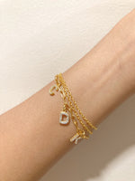 Load image into Gallery viewer, Customised Initial Bracelet Set - Inaya Accessories
