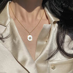 Load image into Gallery viewer, 18KT North Star Shell Necklace, Zoey - Inaya Accessories