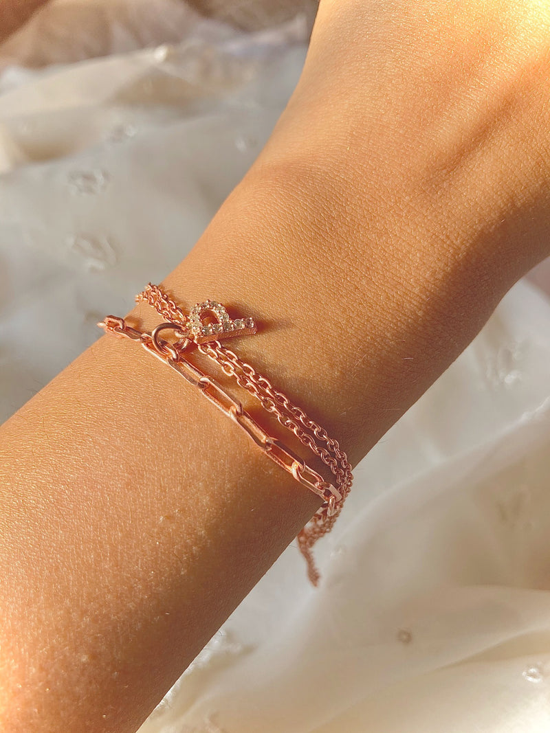 Customised Initial Bracelet Set - Inaya Accessories