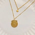 18KT Gold Plated layered Roman necklace, Julia