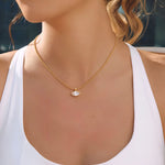 Load image into Gallery viewer, 18K Gold Plated Marquise Crystal Necklace, Katrina
