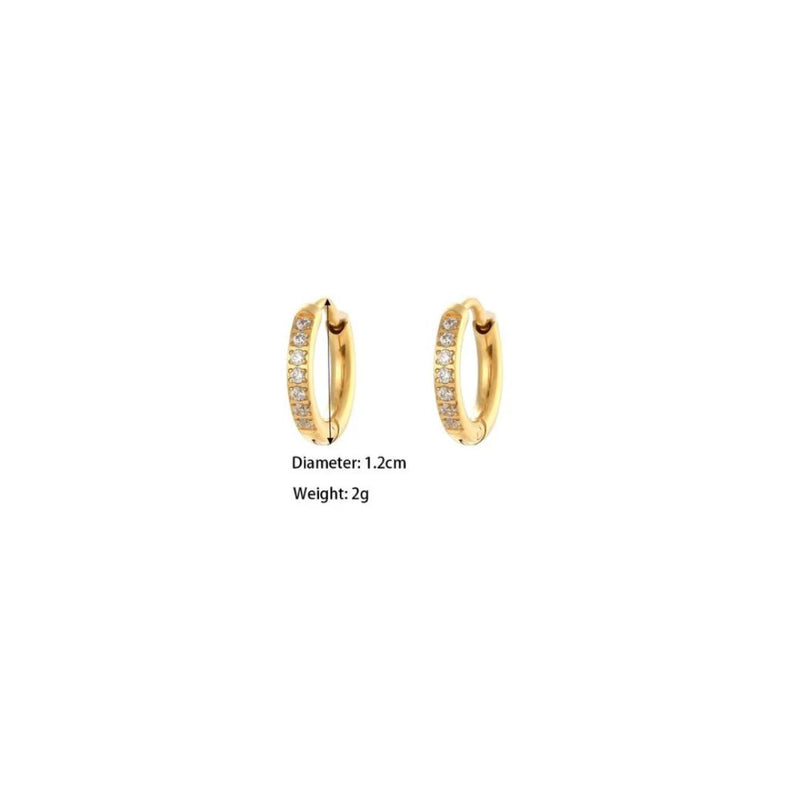 Diamond Hoop Duet: Everyday Earrings Set - Pari Earrings