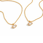 Load image into Gallery viewer, 18K Gold Plated Marquise Crystal Necklace, Katrina
