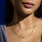 Load image into Gallery viewer, 18KT Gold Plated Sterling Silver Celestial Moon And Star Zircon Necklace, Galaxy
