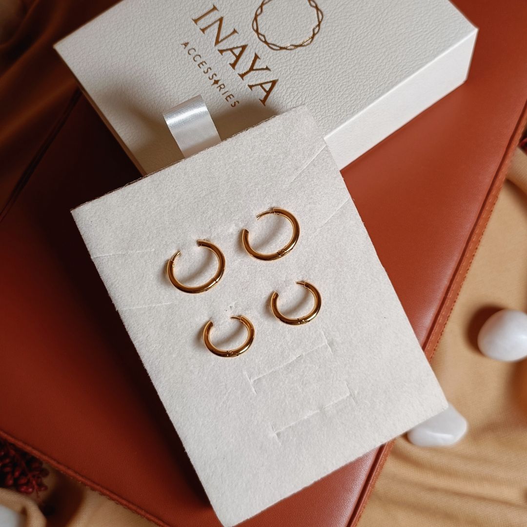The ultimate everyday hoop duo   sudha earrings
