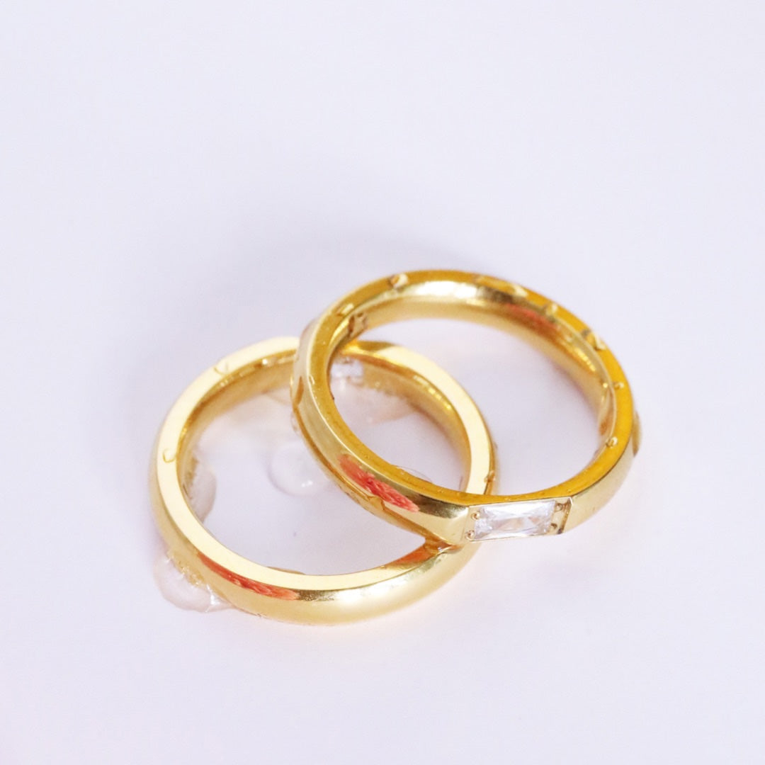 18KT Gold Plated Birthstone Ring, Grace - Inaya Accessories
