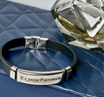 Load image into Gallery viewer, 14kt Gold Plated Men&#39;s Customised Engraved Wrist Band
