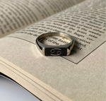 Load image into Gallery viewer, 14kt Gold Plated Men&#39;s Customised Flat Bar Engraved Ring
