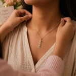 Load image into Gallery viewer, 18 KT Gold Plated Mother's Day Special Mama Diamond Necklace, Rooh
