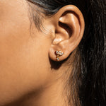 Load image into Gallery viewer, 18KT Gold Plated Sterling Silver Celestial Zircon Dangle Piercing Earrings, Stella
