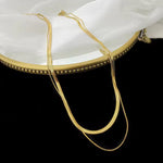 Load image into Gallery viewer, 18 KT gold plated Herringbone and Rope Necklace, Sabya
