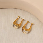 Load image into Gallery viewer, 18kt Gold Plated Bali Raisin Hoop Earrings, Remy - Inaya Accessories
