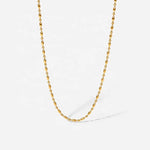 Load image into Gallery viewer, 18kt Gold Plated Beaded Ball Chain Necklace, Lydia - Inaya Accessories