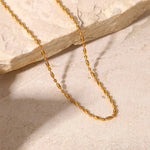 Load image into Gallery viewer, 18kt Gold Plated Beaded Ball Chain Necklace, Lydia - Inaya Accessories
