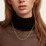 Load image into Gallery viewer, 18kt Gold Plated Beaded Ball Chain Necklace, Lydia - Inaya Accessories
