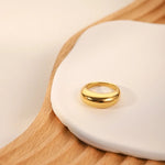 Load image into Gallery viewer, 18kt Gold Plated Smooth Chunky Dome Ring, Carla - Inaya Accessories