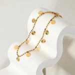 Load image into Gallery viewer, 18kt Gold Plated Dainty Round Ball Chain Anklet, Nirupa Roy
