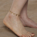 Load image into Gallery viewer, 18kt Gold Plated Dainty Round Ball Chain Anklet, Nirupa Roy
