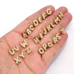 Load image into Gallery viewer, Personalised 18KT Gold Plated Waterproof Diamond Bubble Initial Name Bracelet
