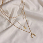 Load image into Gallery viewer, Sleek Layered Necklace, Serena - Inaya Accessories