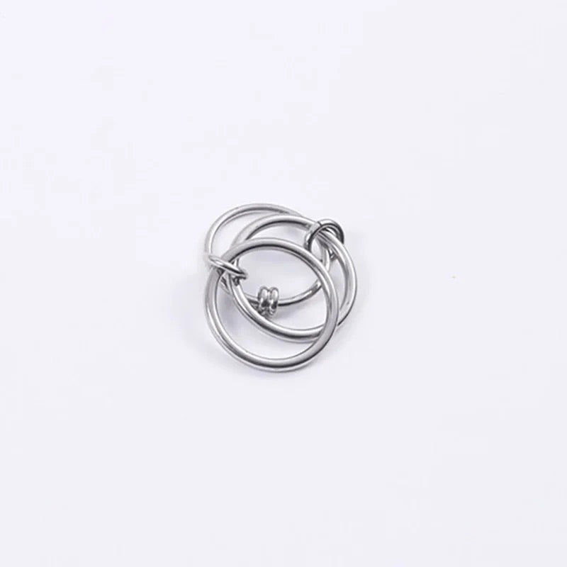 Stainless Steel Stackable Rings, Kathy - Inaya Accessories