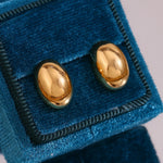 Load image into Gallery viewer, 18Kt Gold Plated dainty Monsoon Pebble Stud Earrings, Sandy
