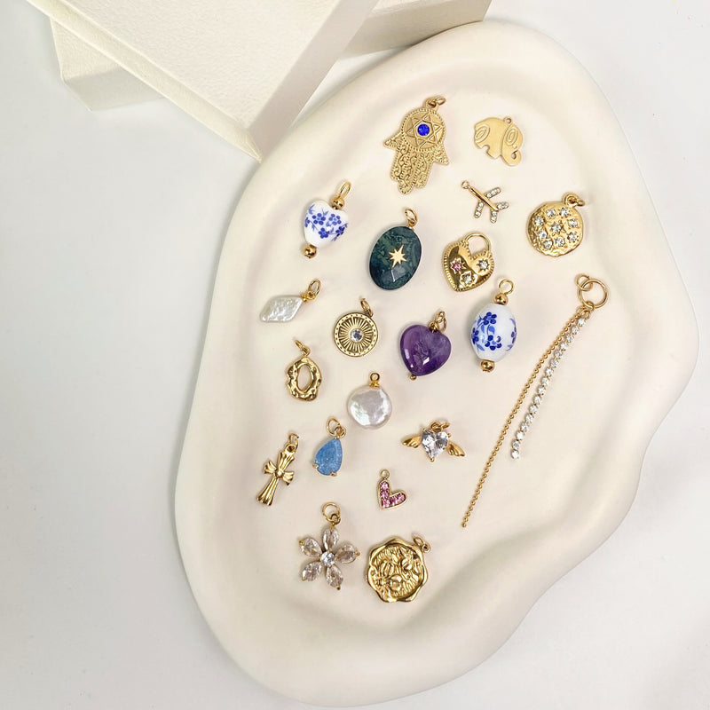 18KT Gold Plated All Over Personalised Charm Necklace