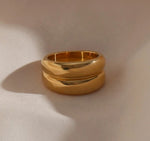 Load image into Gallery viewer, 18KT Gold Plated Drum Ring, Amy
