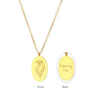 Load image into Gallery viewer, 18KT Gold Plated Birthday Month Flower Necklaces - Inaya Accessories