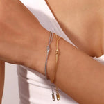 Load image into Gallery viewer, 18kt Gold Plated Minimalistic Knot Twisted Couple Bracelet, Hermoine
