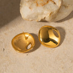 Load image into Gallery viewer, 18kt Gold Plated Chunky Droplet Stud Earrings, Audra - Inaya Accessories