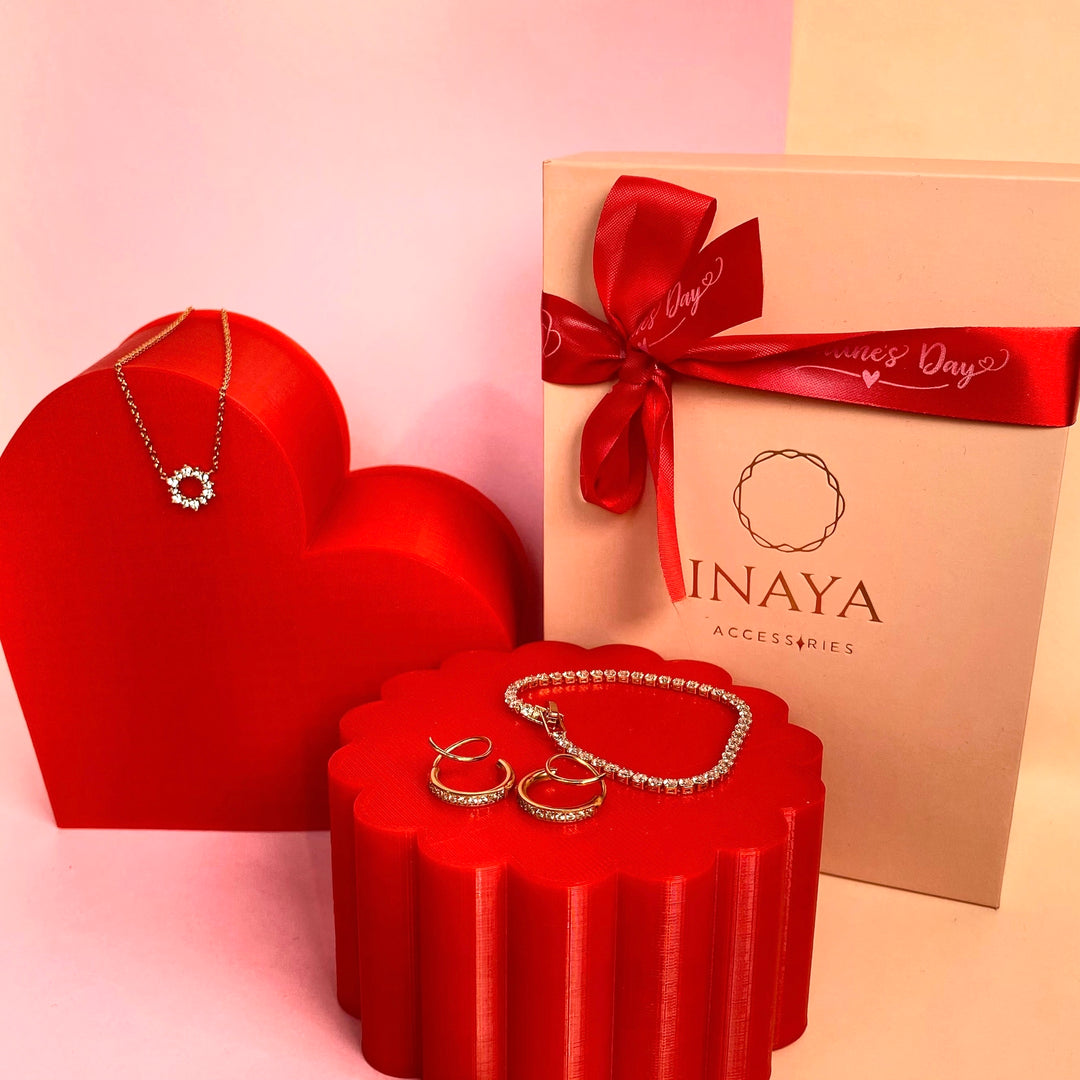 Valentines Special Zircon Affair Gift Set