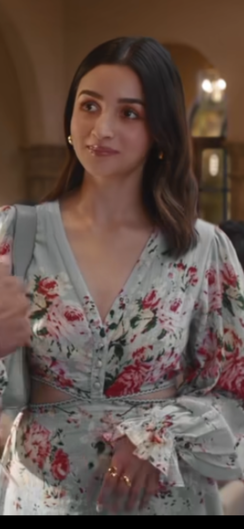 18kt Gold Plated Adjustable Hug Ring, Michelle