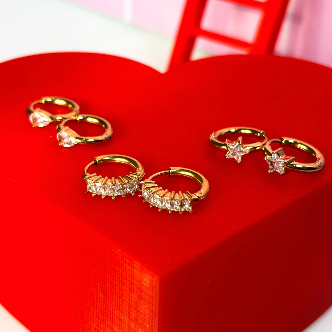 Valentines Everyday Hoops Affair Gift Set