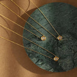 Load image into Gallery viewer, 18KT Gold Plated Minimal Geometric Diamond Stainless Steel Waterproof Necklace, Aaria
