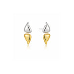 Load image into Gallery viewer, Inaya Two Toned Abstract Fluid Drop Earrings, Aura
